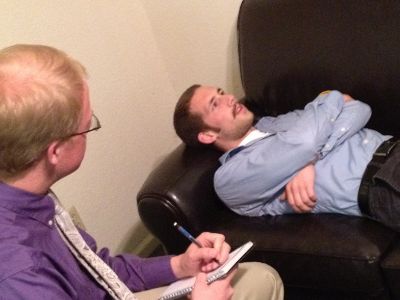 man having therapy psychotherapy